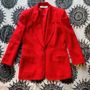VTG Evan Picone Red Wool Blazer